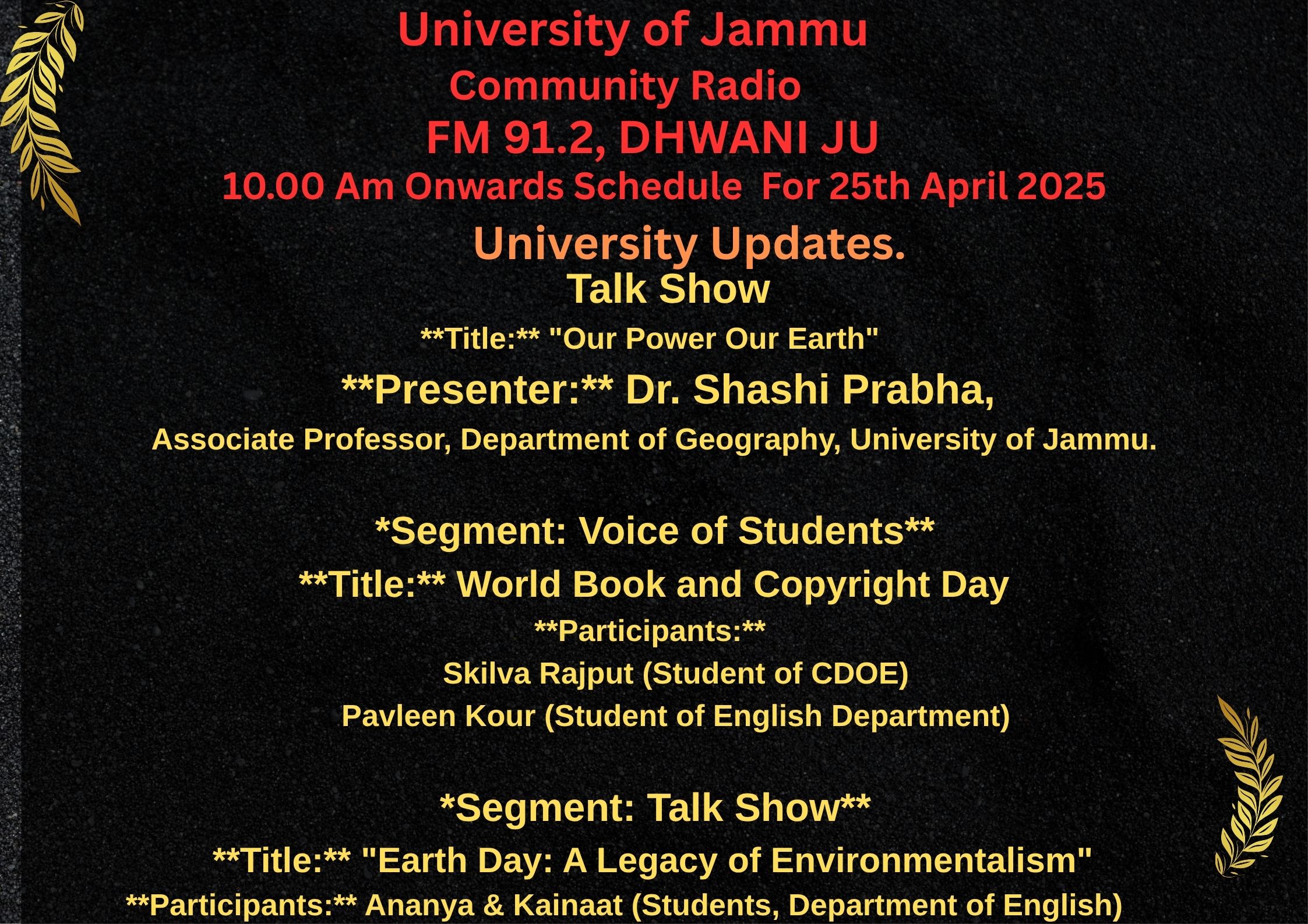 25th April 2025