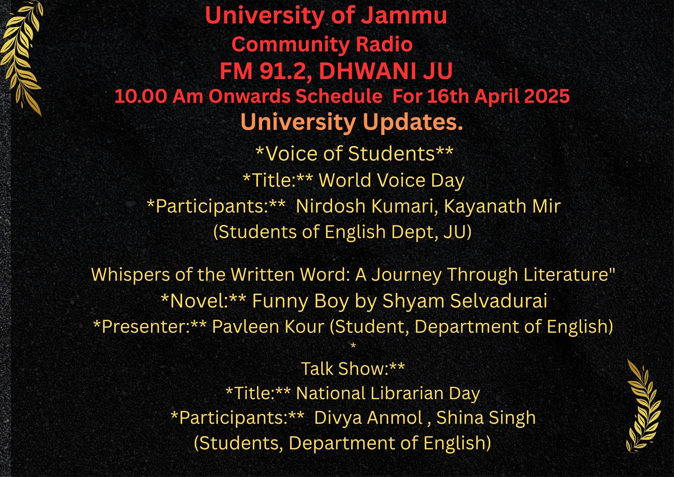 14th April 2025