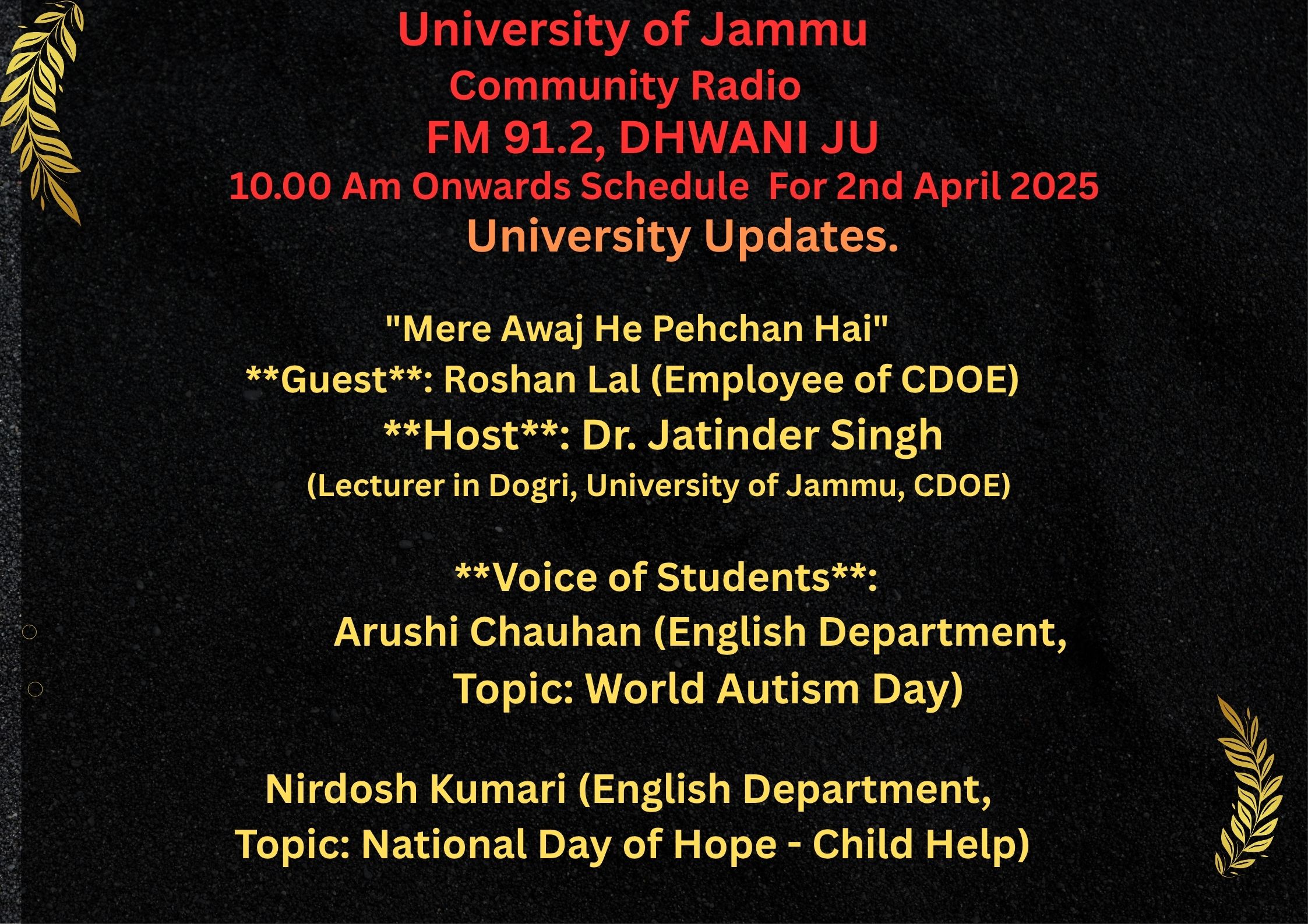 2nd April 2025