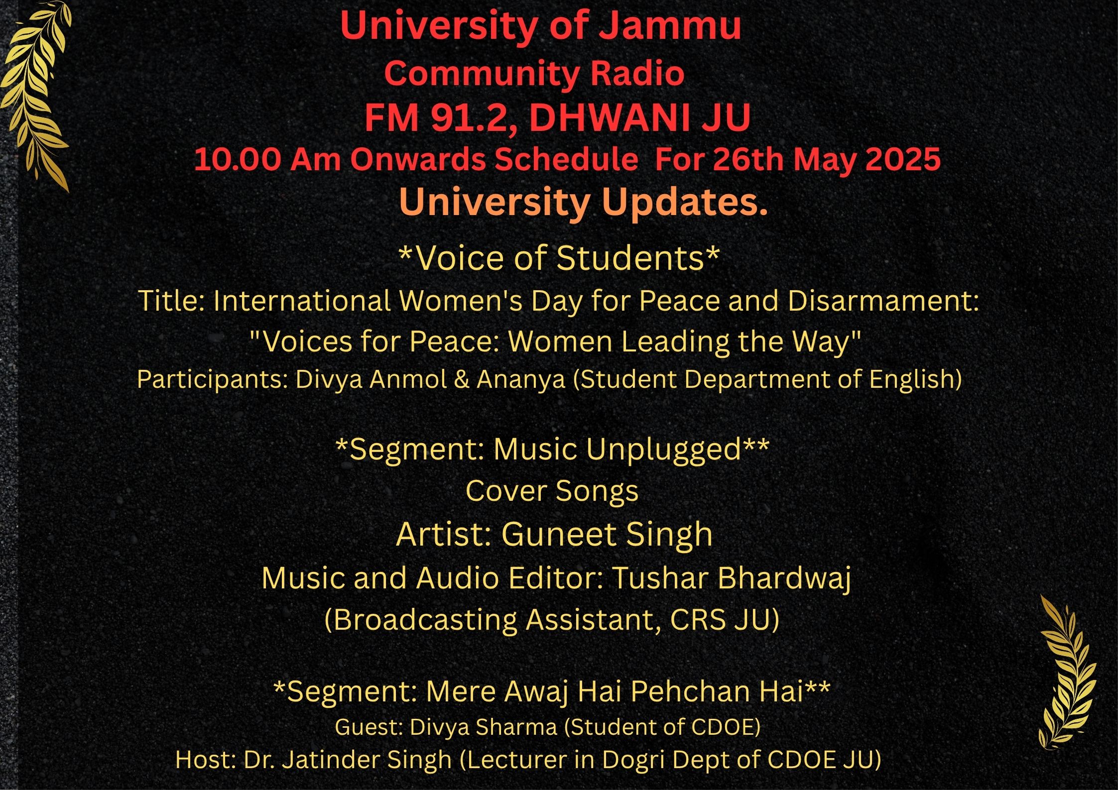 26th May 2025