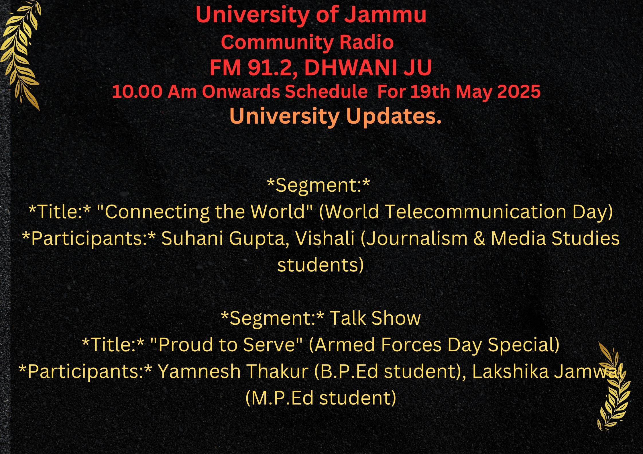 19th May 2025