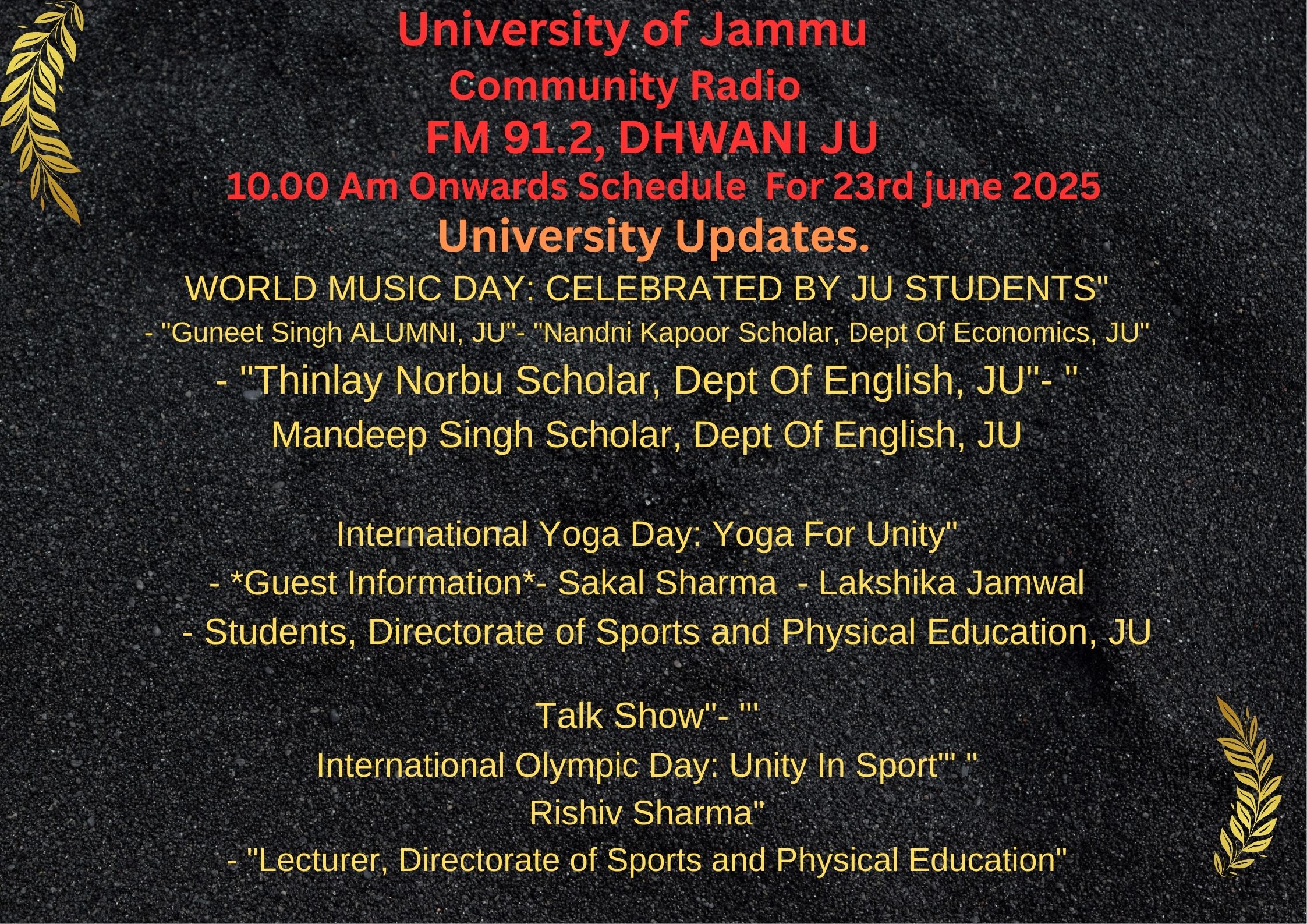 23rd August 