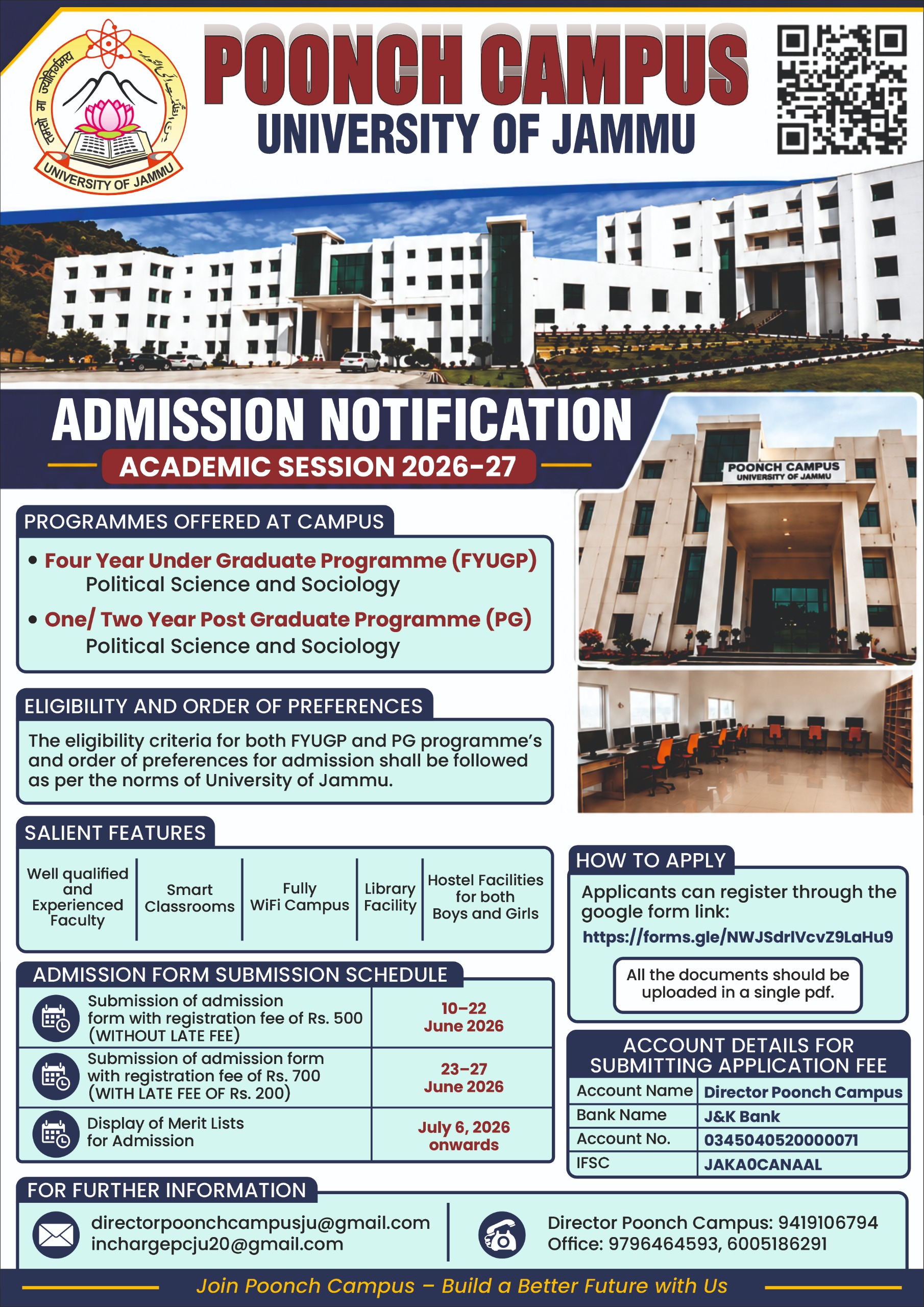 Admission Notice