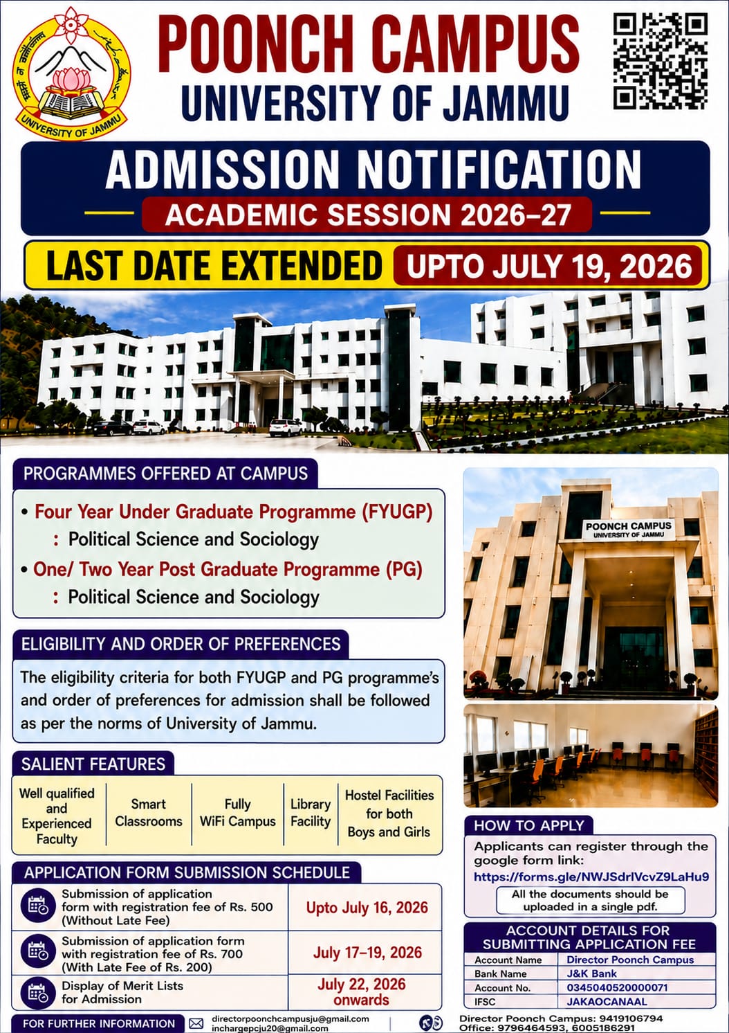 Admission Notice
