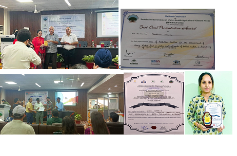 Awards in National Conferences to Dept. of Zoology